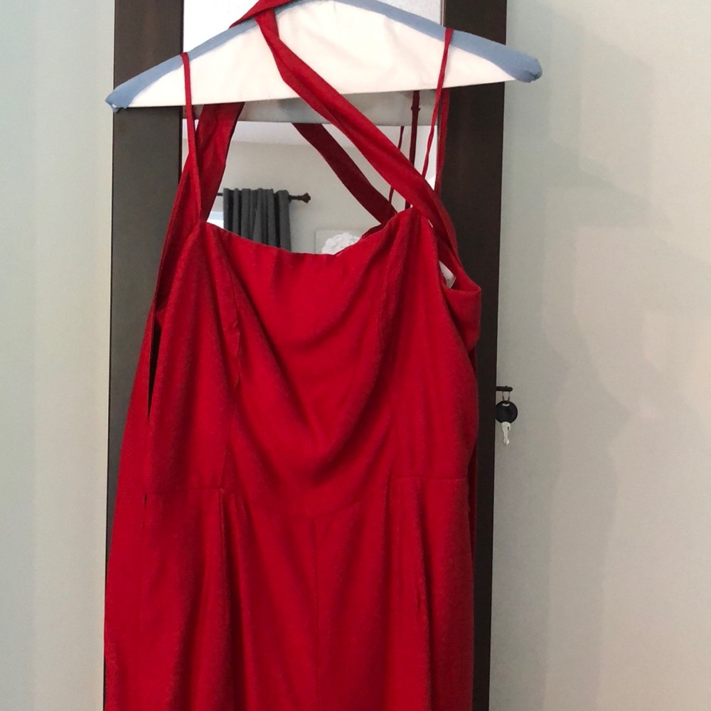 Gorgeous red xs jumpsuit. Leith brand. Rayon  and viscose